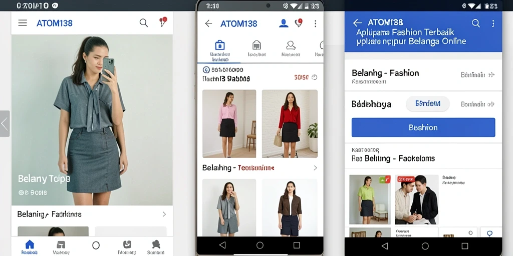 Tampilan antarmuka aplikasi ATOM138 yang stylish dan pengguna friendly.