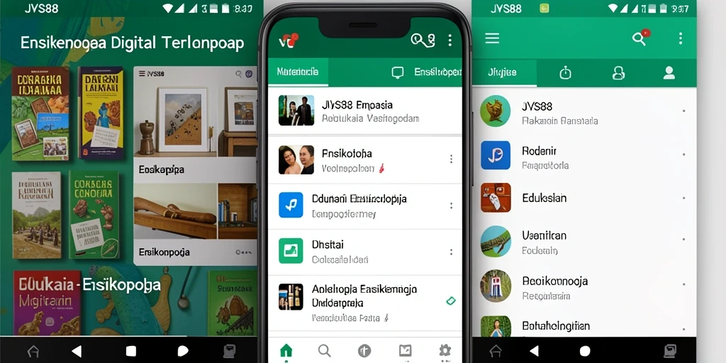 Antarmuka aplikasi JVS88 yang informatif dan interaktif.