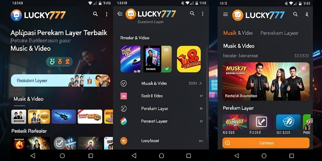 Antarmuka intuitif LUCKY777 untuk perekaman layar yang lengkap.