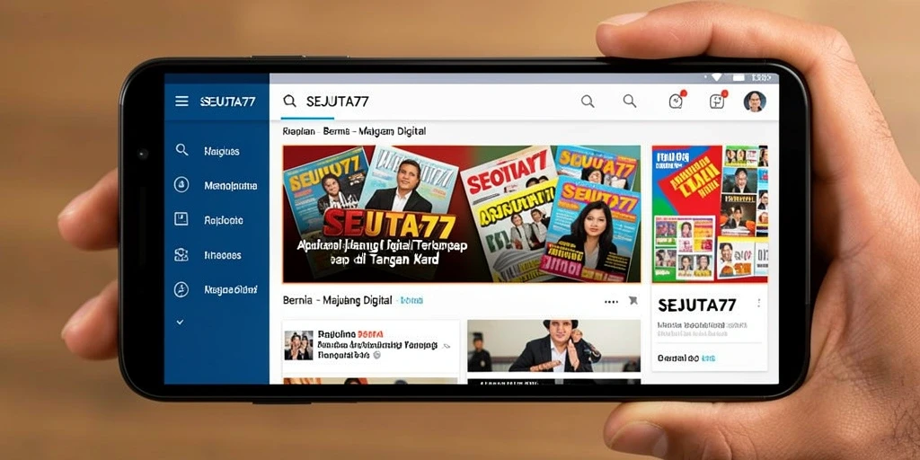 Antarmuka SEJUTA77 yang modern dan informatif.