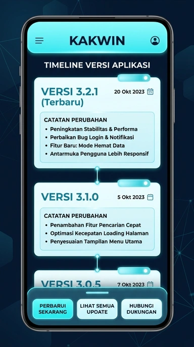 Riwayat Versi aplikasi kakwin untuk Android
